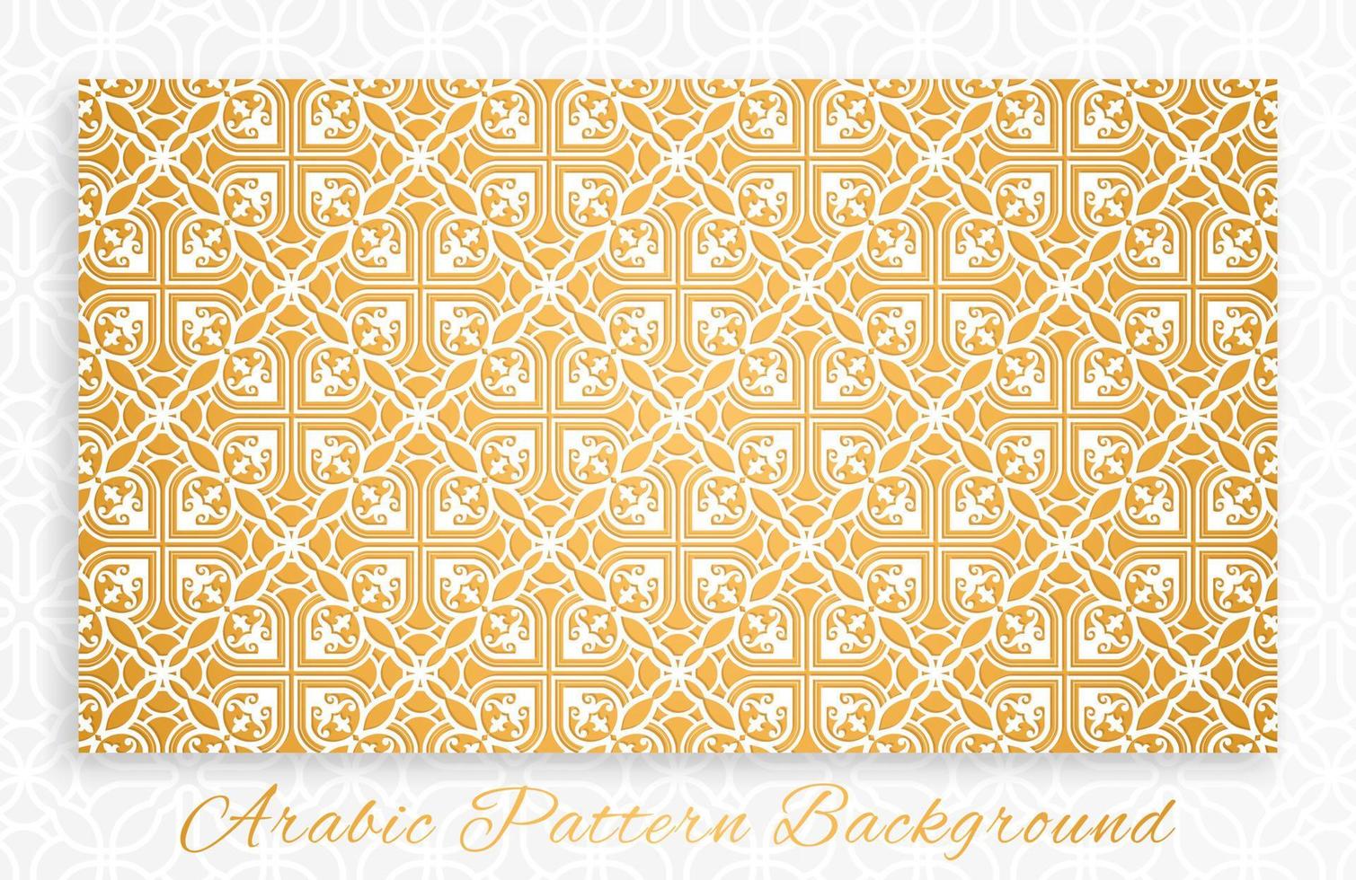 Arabic pattern background and Islamic elegant luxury ornament vector