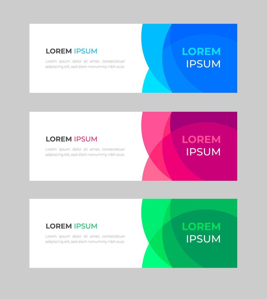 Vector abstract design banner web template. Set of Design Banner Web Template. Vector design Banner background. vector illustration.