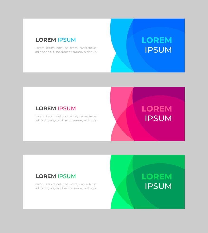 Vector abstract design banner web template. Set of Design Banner Web Template. Vector design Banner background. vector illustration.