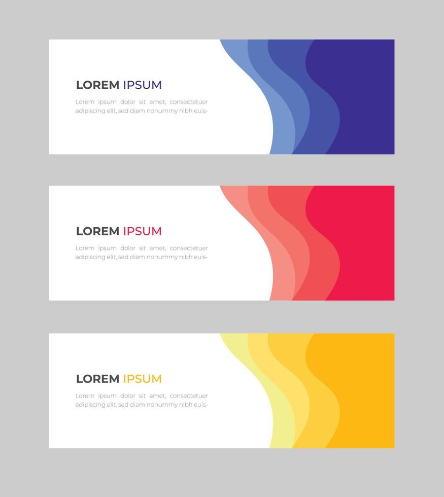 Vector abstract design banner web template. Set of Design Banner Web Template. Vector design Banner background. vector illustration.