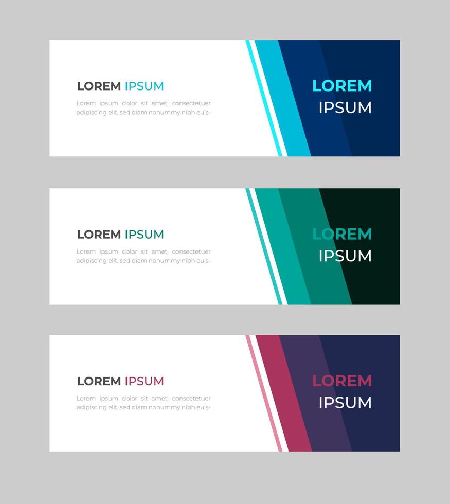 Vector abstract design banner web template. Set of Design Banner Web Template. Vector design Banner background. vector illustration.