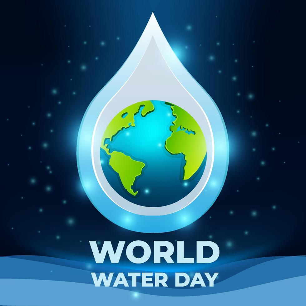 concepto del día mundial del agua vector