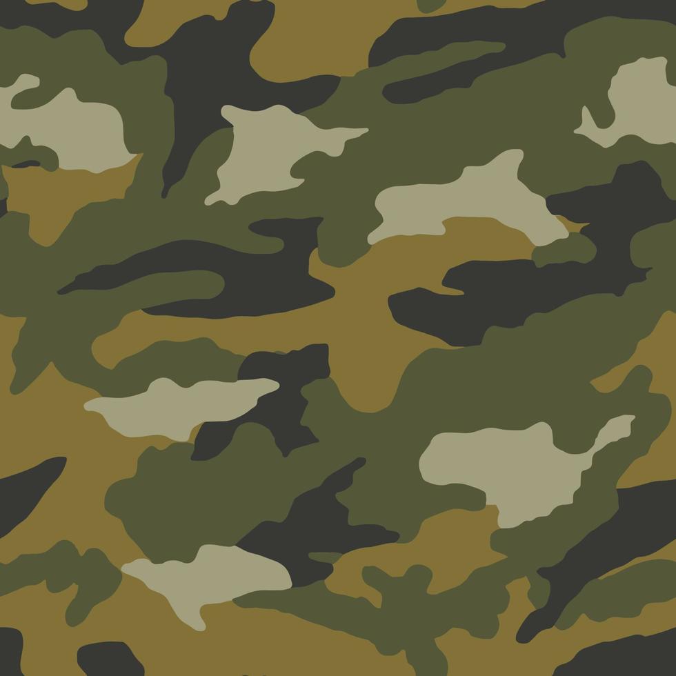 el camuflaje militar de textura repite el patrón vectorial sin costuras para tela, fondo, papel tapiz y otros. estampado de ropa clásica. patrón de camuflaje de vector transparente monocromo abstracto.