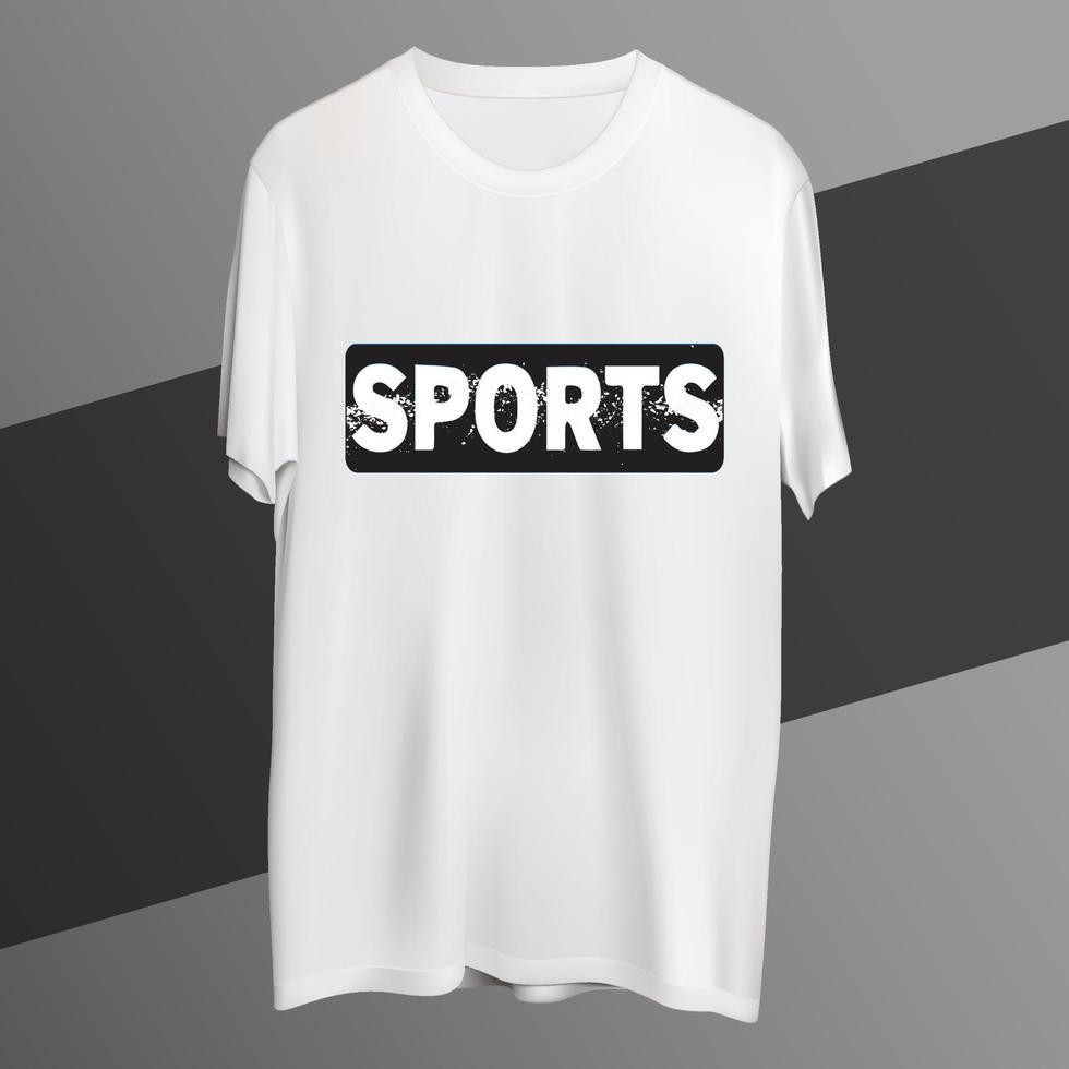 Typography t shirt template vector