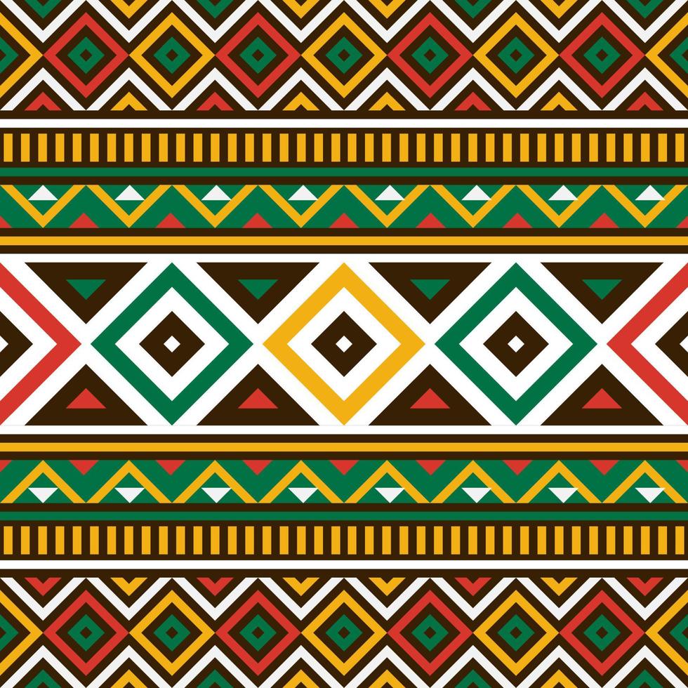 African Color Seamless Pattern vector