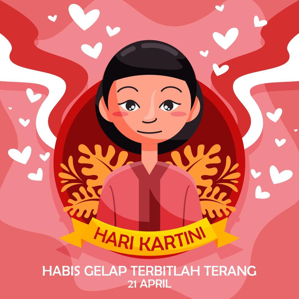 Selamat Hari Kartini Background vector