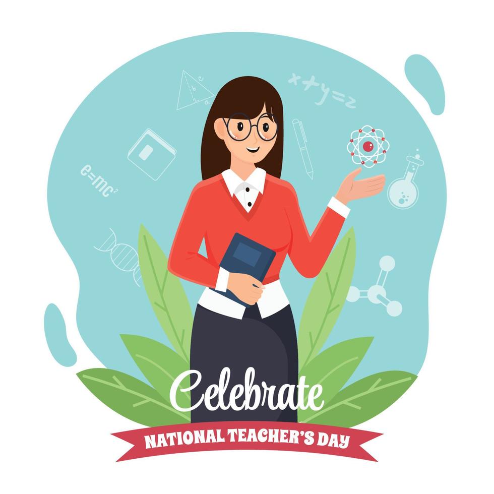 Celebrate National Teacher's Day vector