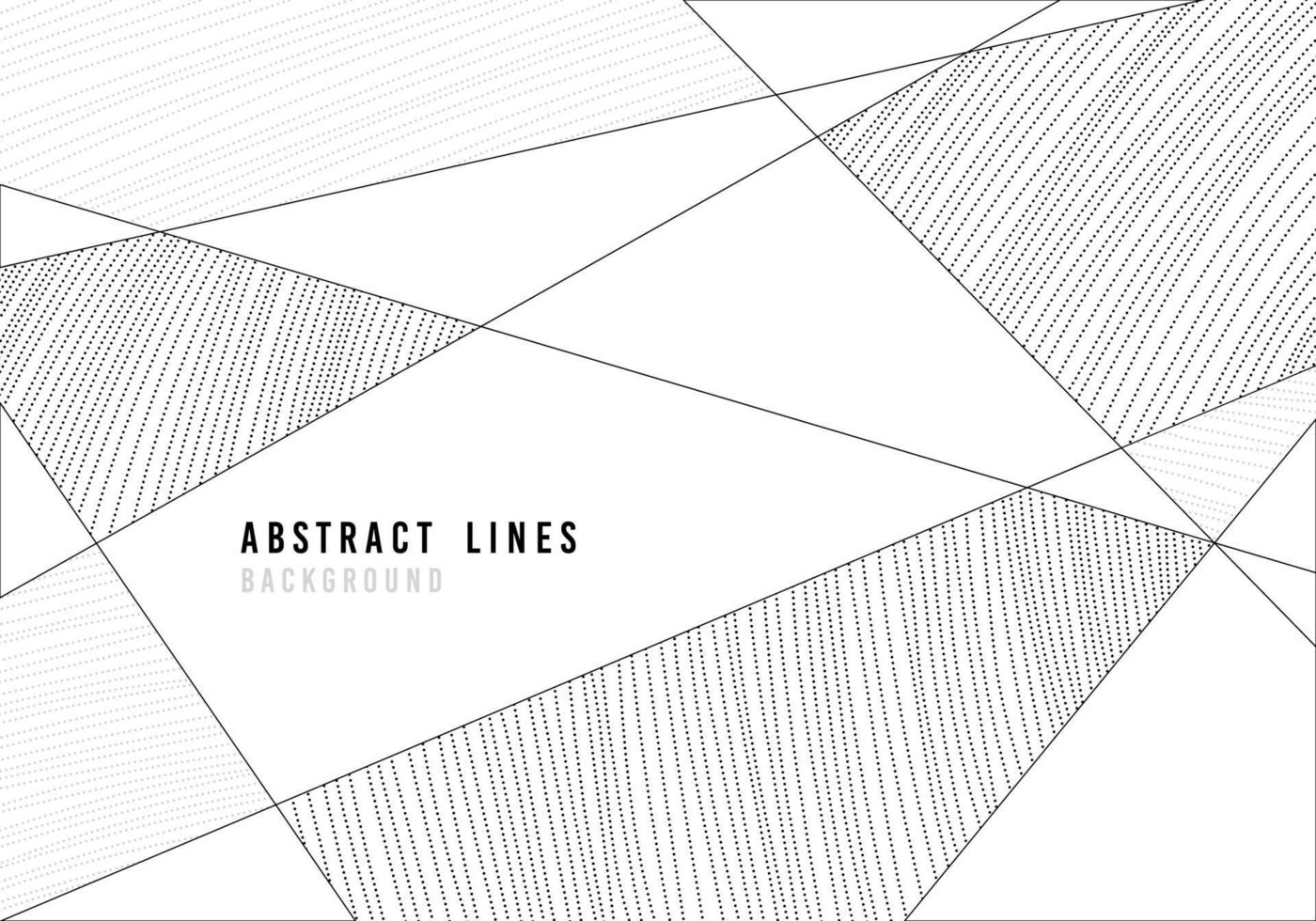 Abstract black and gray lines pattern decorative template artwork. vector