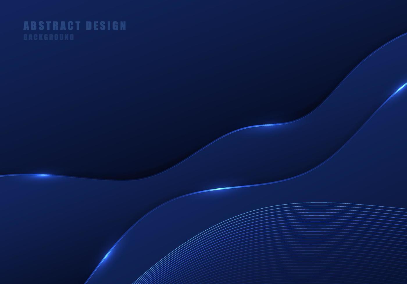 Abstract tech gradient blue design artwork cover decorative template. vector