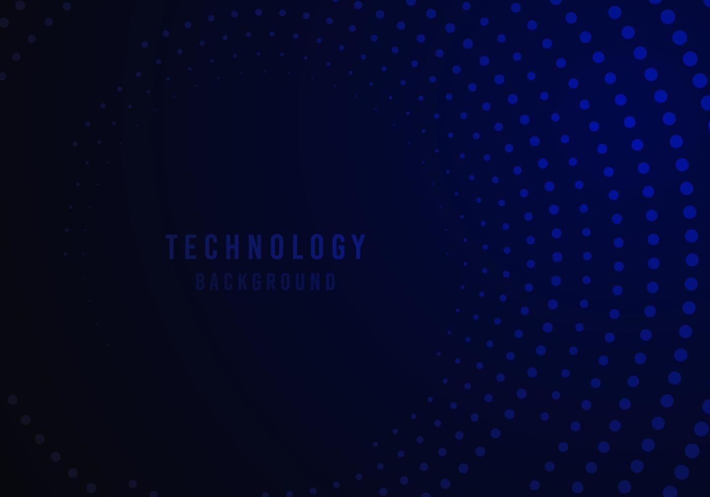 Abstract technology blue template dots digital template. vector