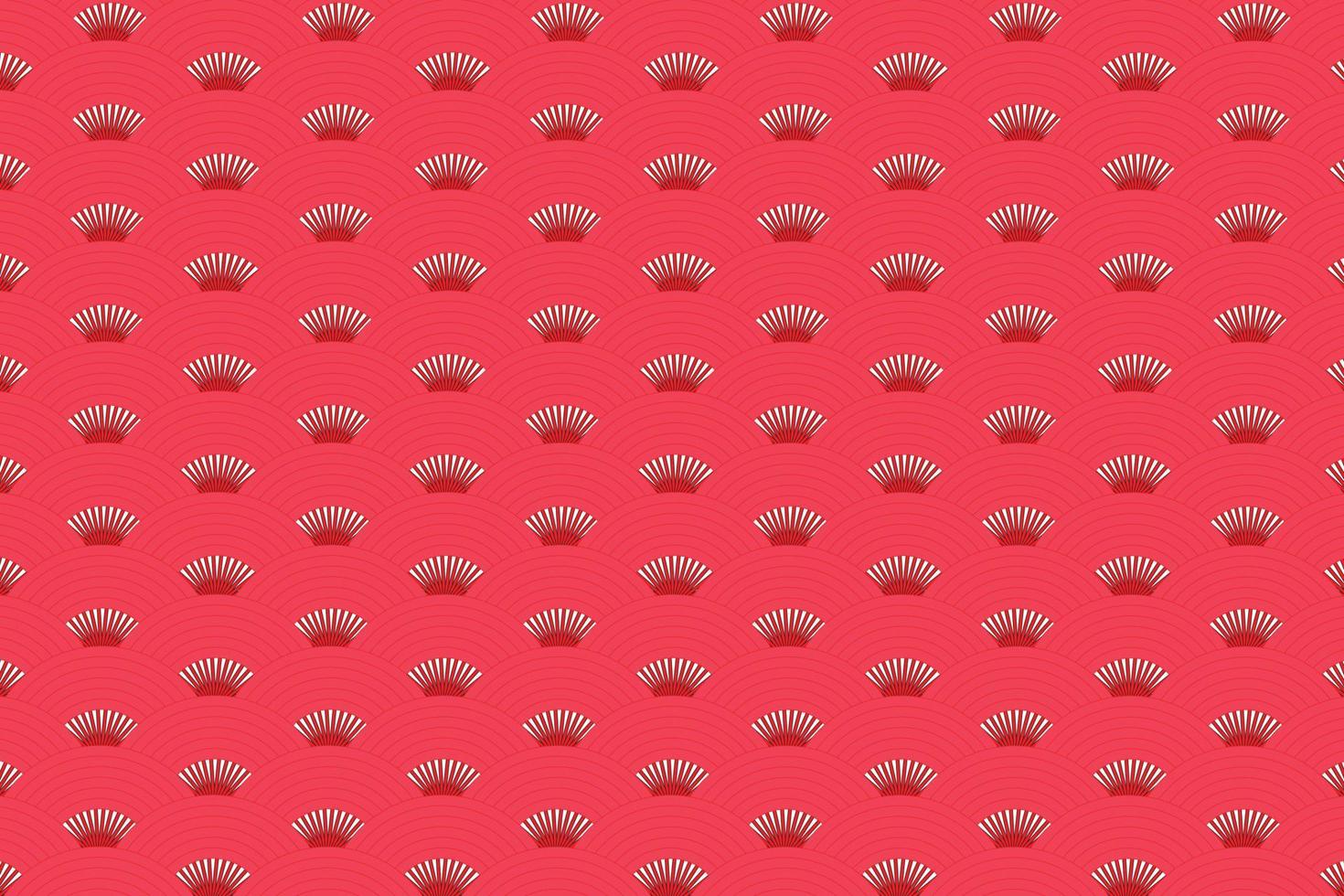 Red pattern japanese style, Red background vector