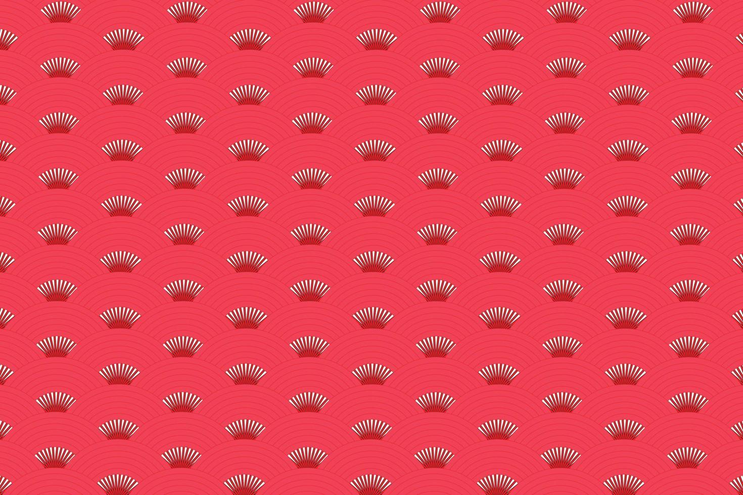 Red pattern japanese style, Red background vector