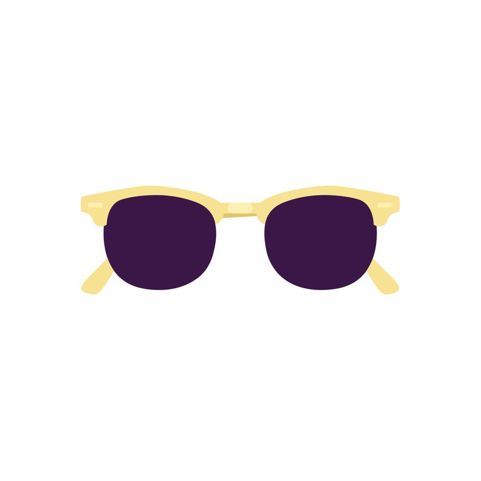 Sunglasses Flat Illustration. Clean Icon Design Element on Isolated White Background vector