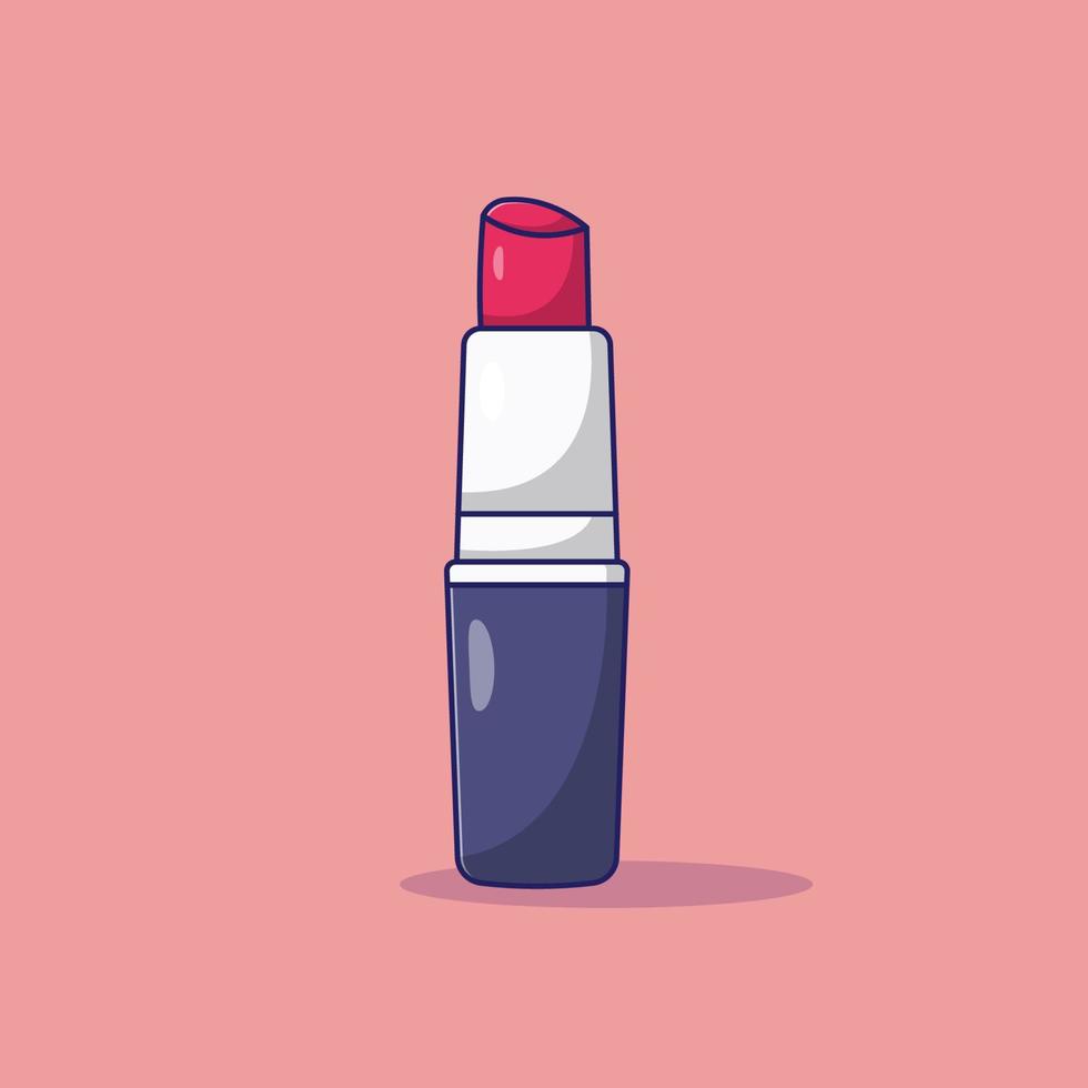 Lipstick Vector Icon Illustration. Vector. Cosmetic Flat Cartoon Style Suitable for Web Landing Page, Banner, Flyer, Sticker, Wallpaper, Background