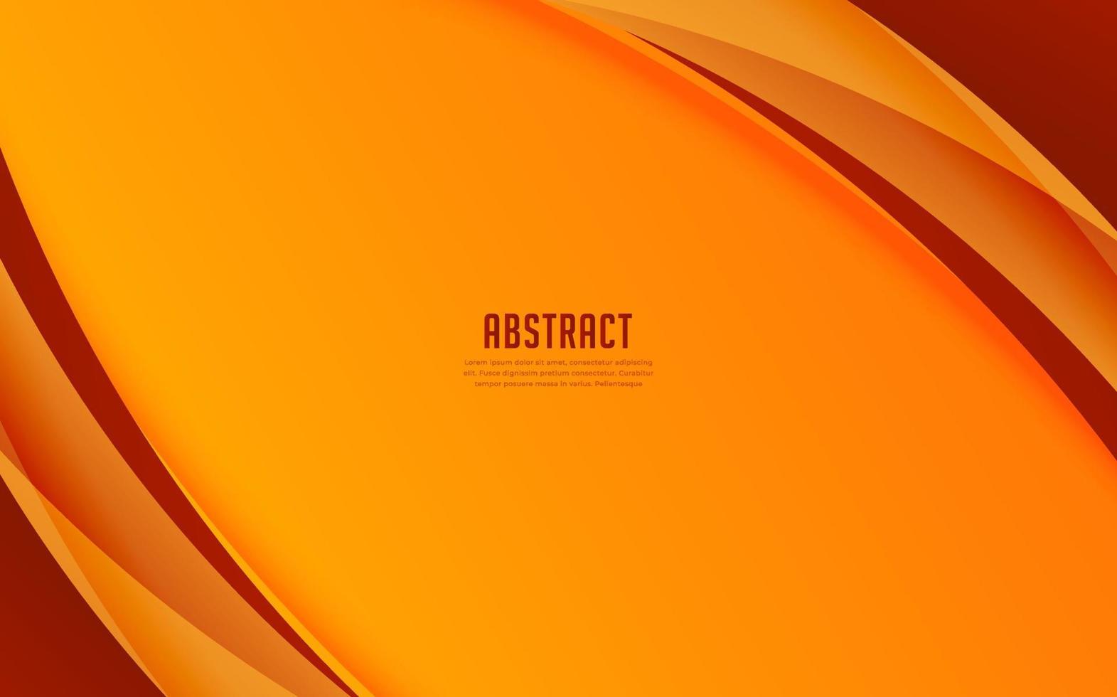 fondo de diseño de onda degradado naranja moderno. elegante vector de fondo abstracto de onda naranja.