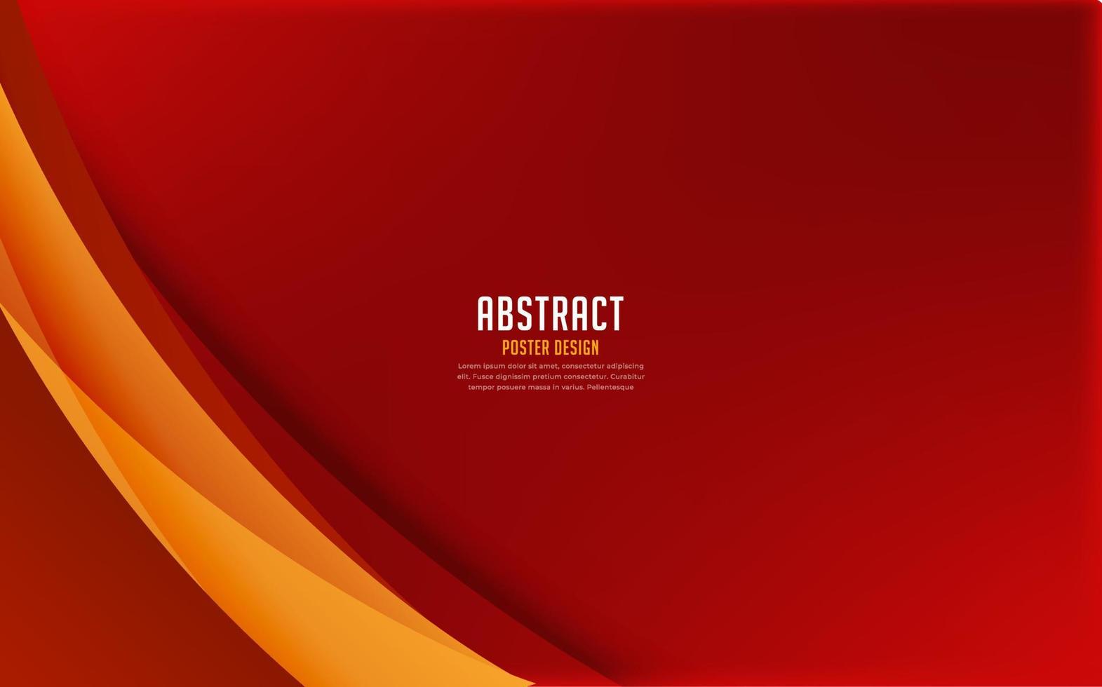 New Red gradient wave design background. Elegant red wave abstract background vector. vector