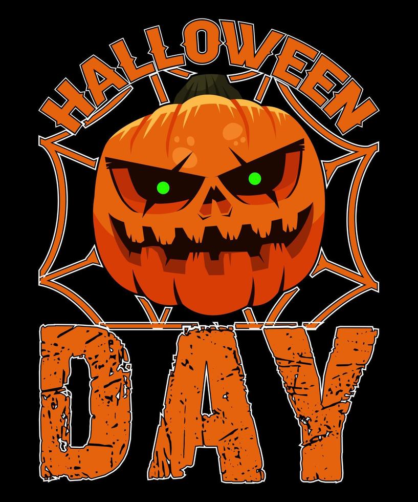 Halloween Day T Shirt Design Free Vector