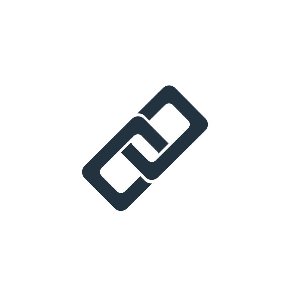 Website link icon isolated on a white background. symbol Hyperlink chain symbol for web and mobile applications. Vector illustration