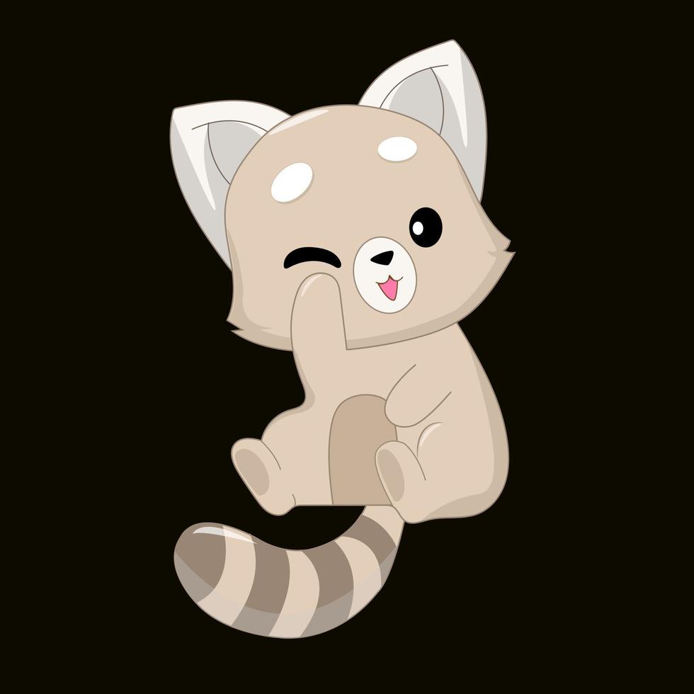 Vector Illustration Racoon