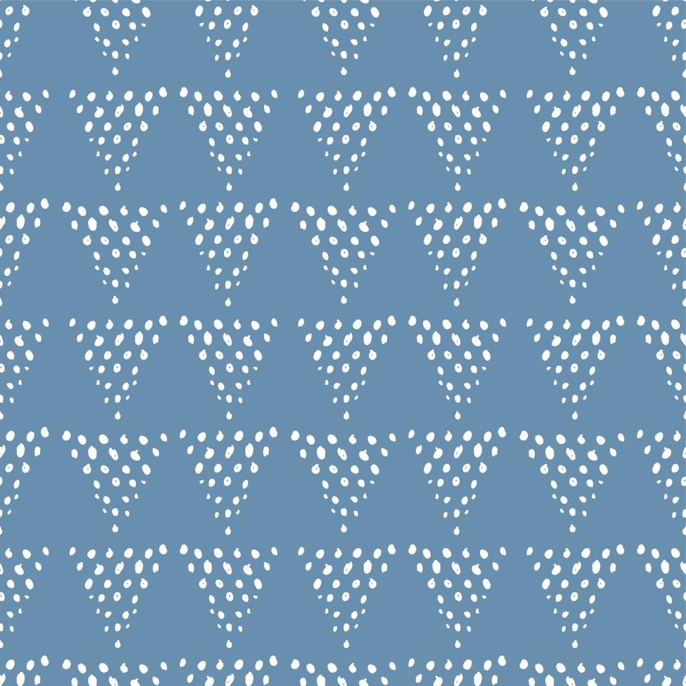 Doodle dot triangle seamless pattern. Abstract playful childish background. Cute baby print vector