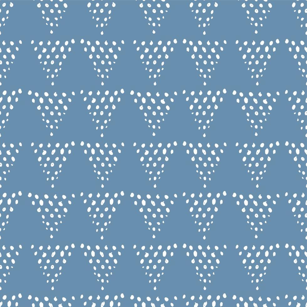 Doodle dot triangle seamless pattern. Abstract playful childish background. Cute baby print vector