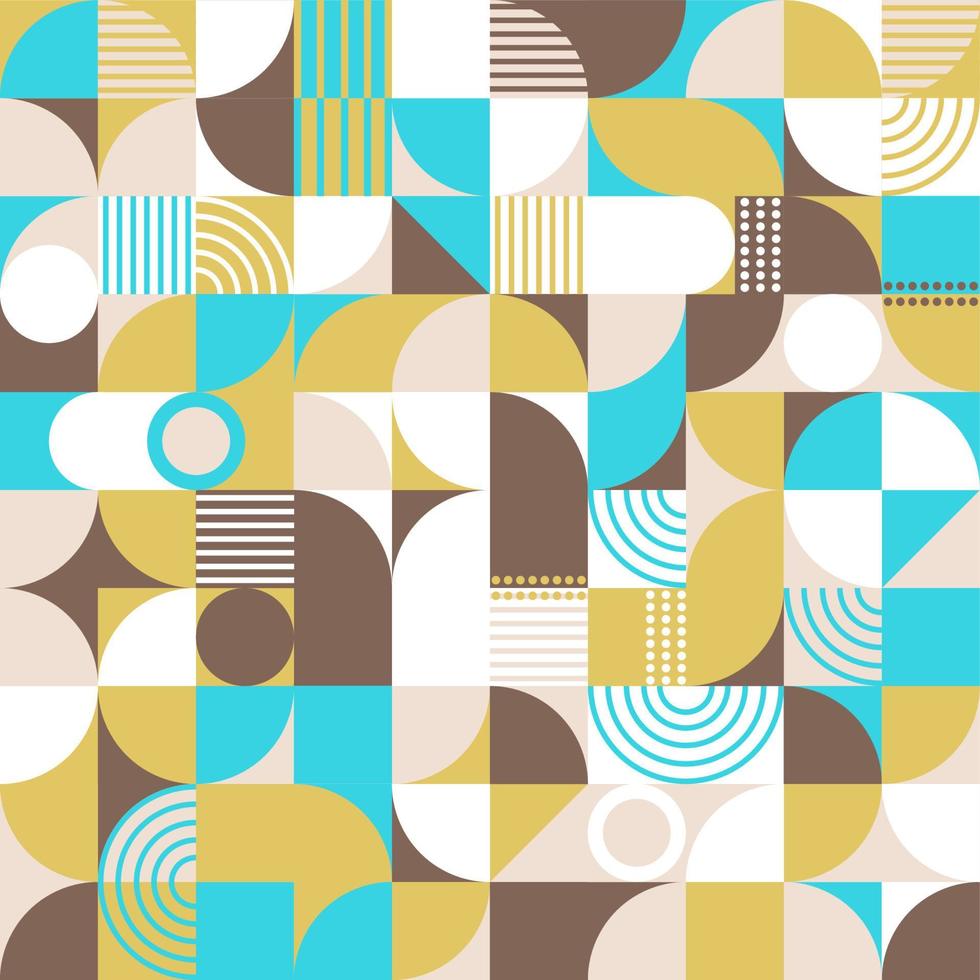 patrón geométrico sin costura vectorial. diseño plano abstracto. patrón escandinavo minimalista. vector
