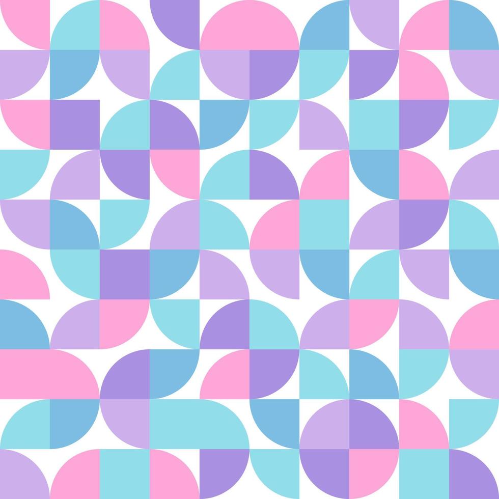 Vector minimalistic seamless geometric pattern. Multicolored abstract flat scandinavian pattern.