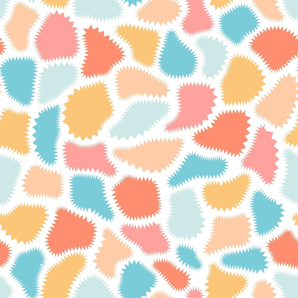 Vector seamless pattern of multicolored spots. Colorful children's print. Highlighter hand-drawn background