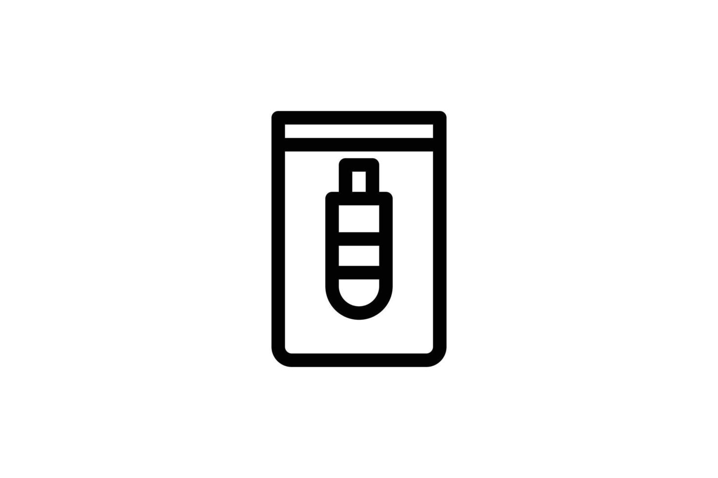 Bag Bullet Equipment icon Evidence Line Style Free vector