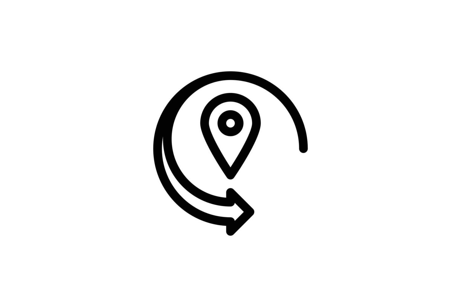 Change Location Icon Direction Line Style Free vector