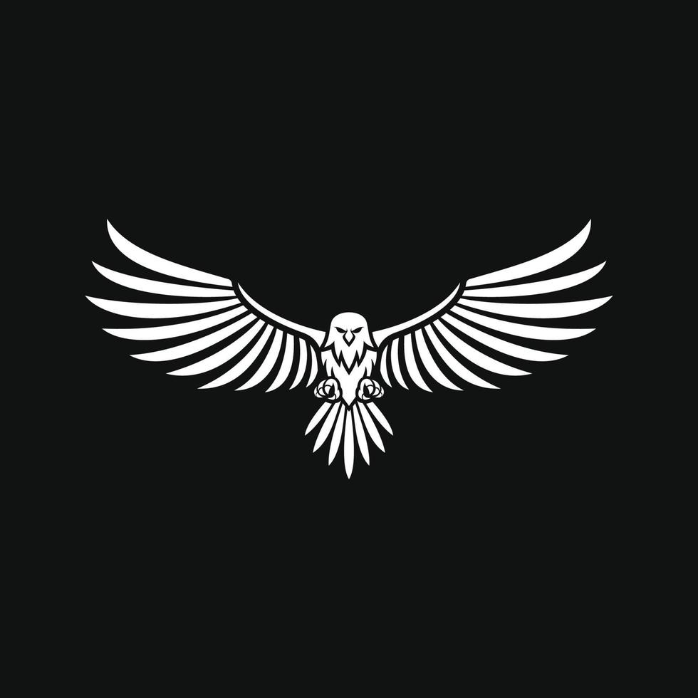 diseño de vector de águila para icono de logotipo