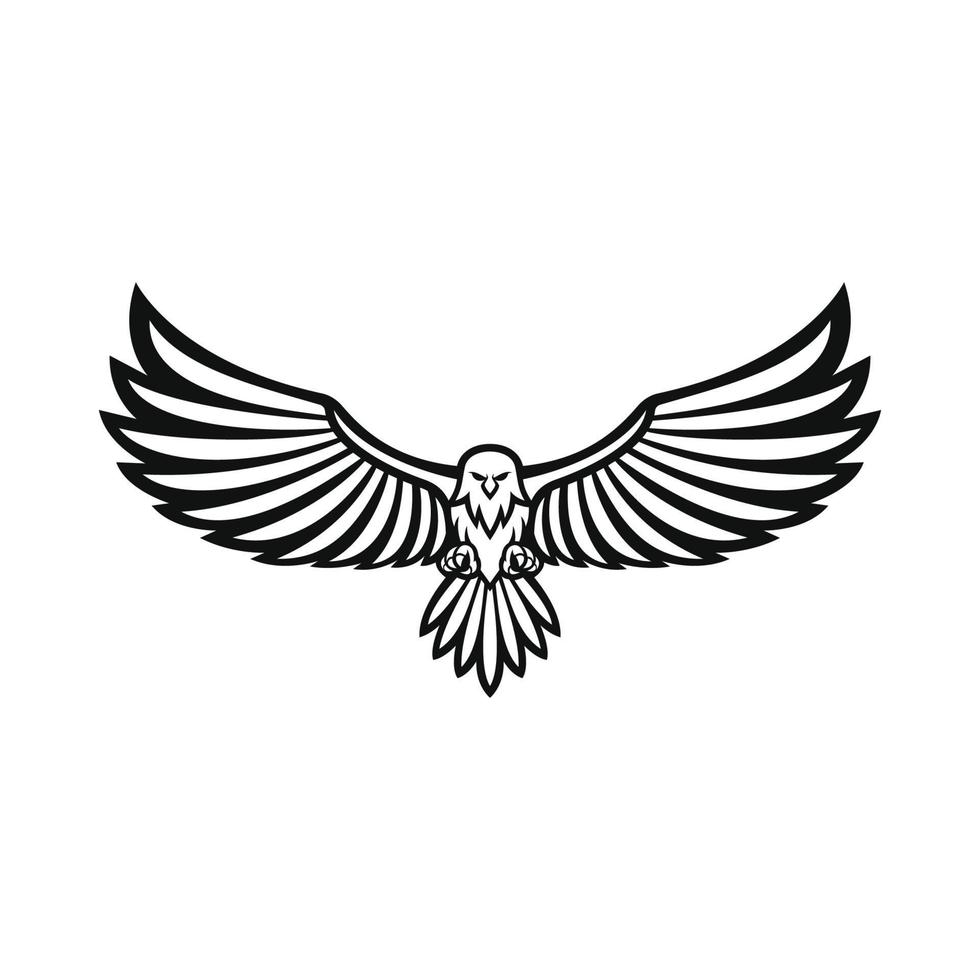 diseño de vector de águila para icono de logotipo