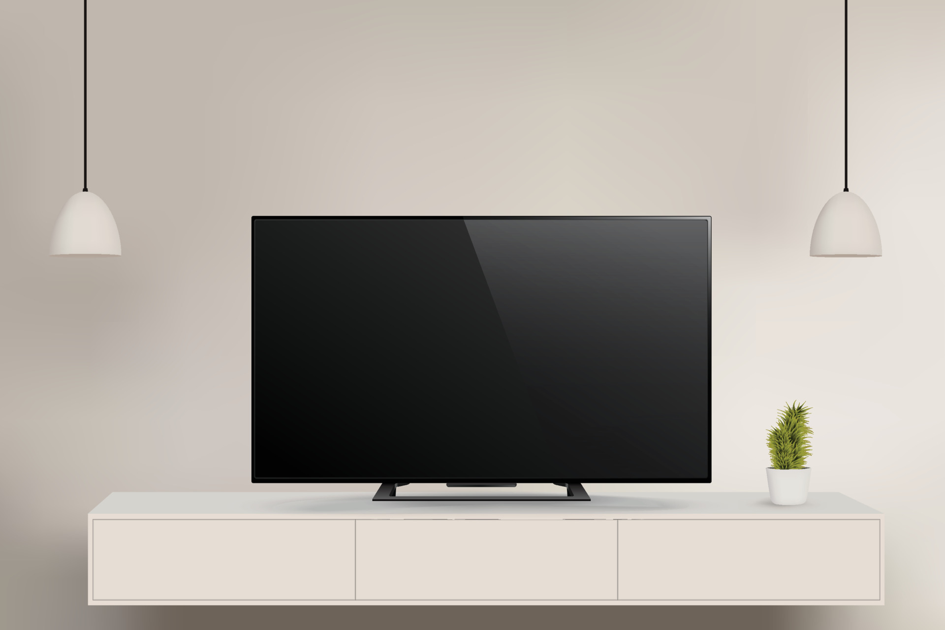 modern tv vector