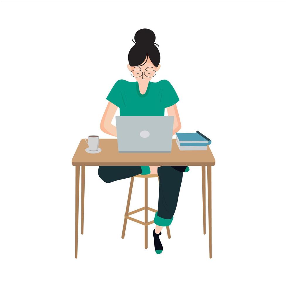 vector de ilustración de concepto de trabajo de mujer