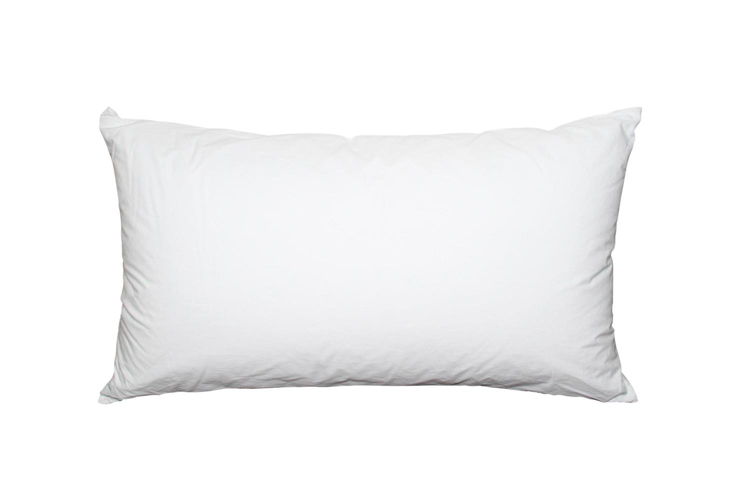 White pillow, isolated on a white background. photo
