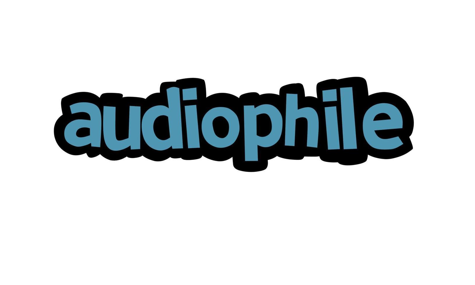 AUDIOPHILE writing vector design on white background