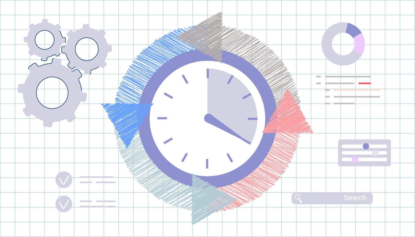 Agile development decisions methodology business concept Agile life rule cycle for software development diagram Effective teamwork for project sprint Adaptive programming and process managing strategy vector