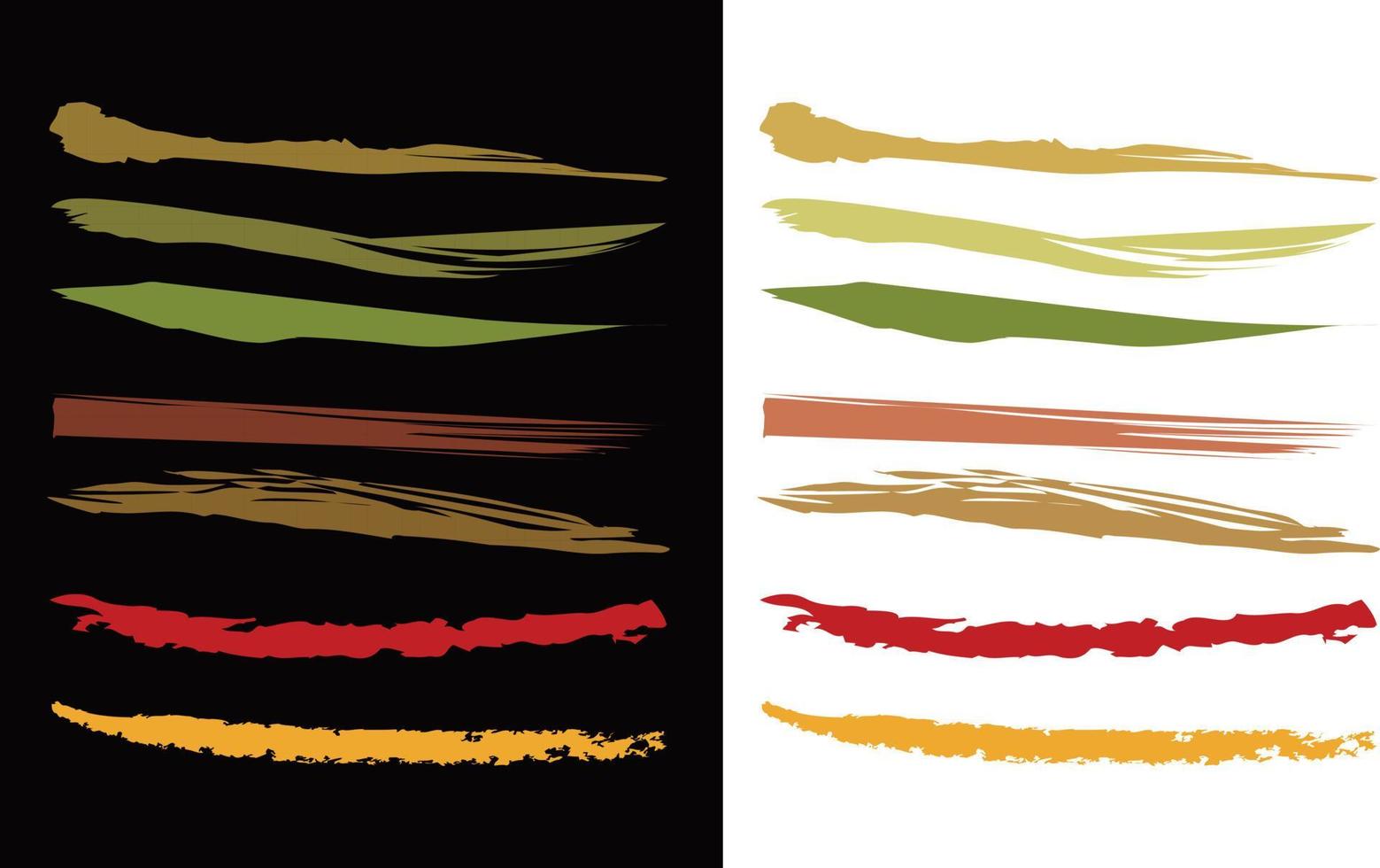 Brush Shape Brush Stroke Color Shapes Stock Vector Paint brush