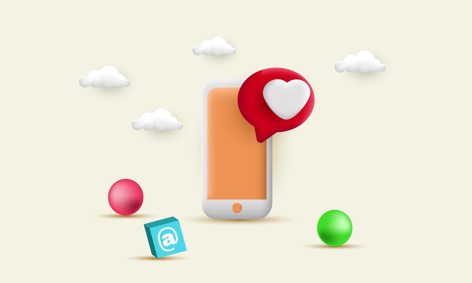 blank social network post cute minimal vector