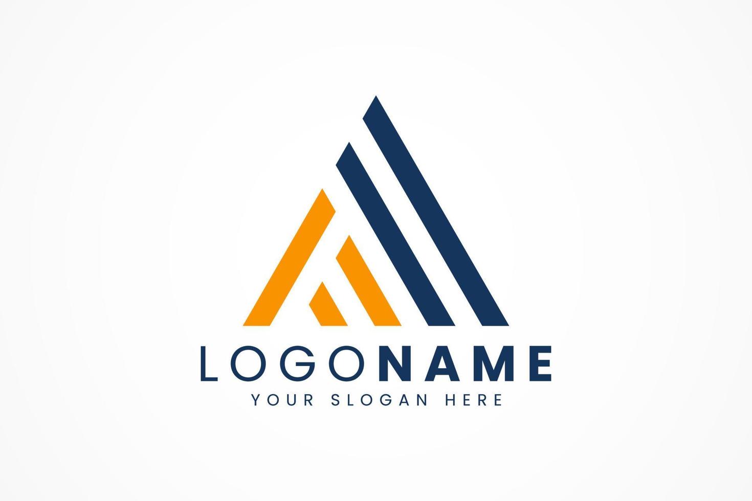 abstract triangle logo vector