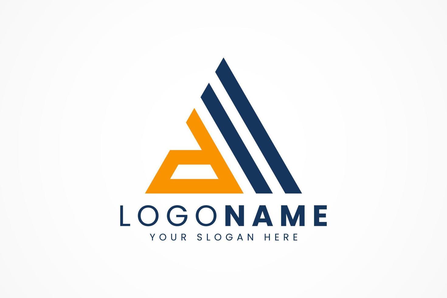 abstract triangle logo vector