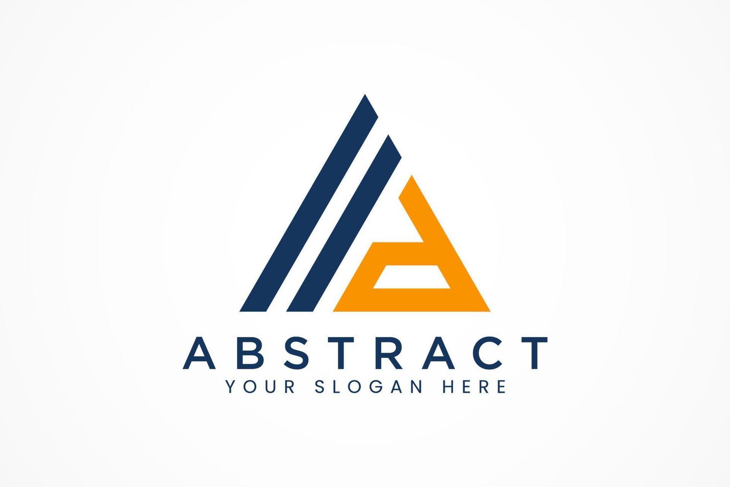 abstract triangle logo vector