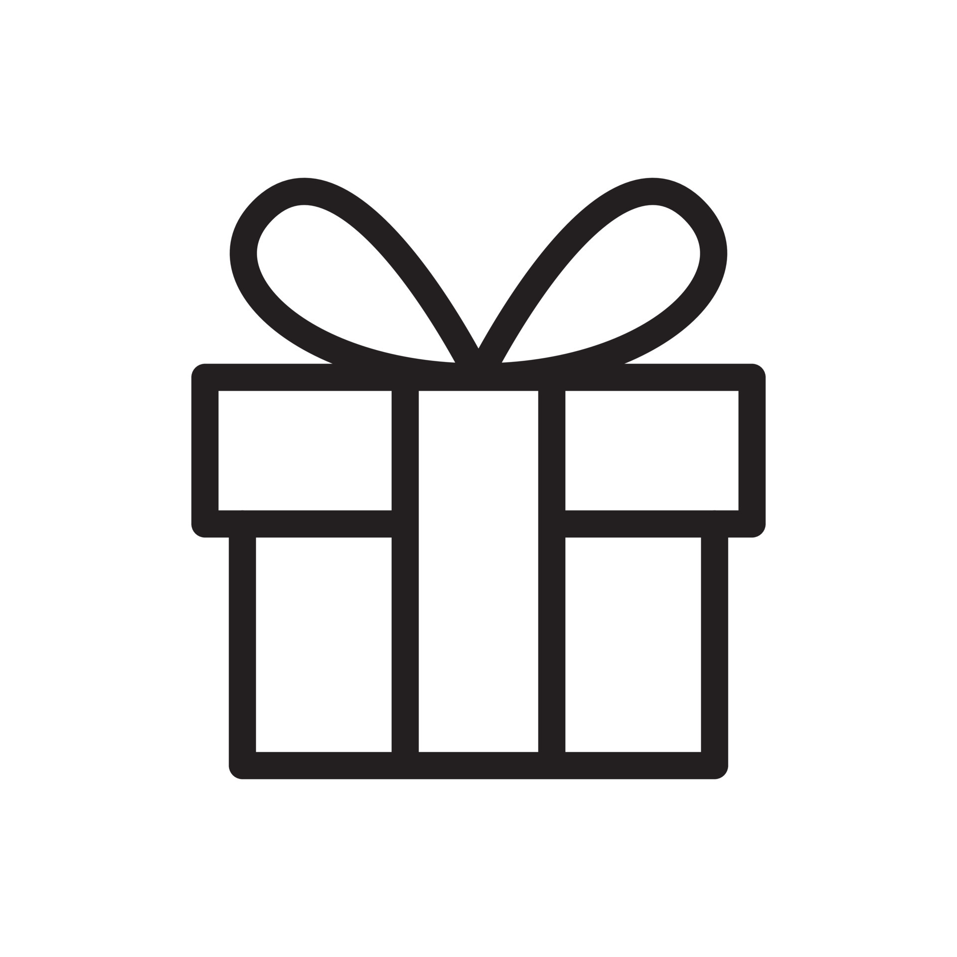 gift box line art vector icon 6898957 Vector Art at Vecteezy