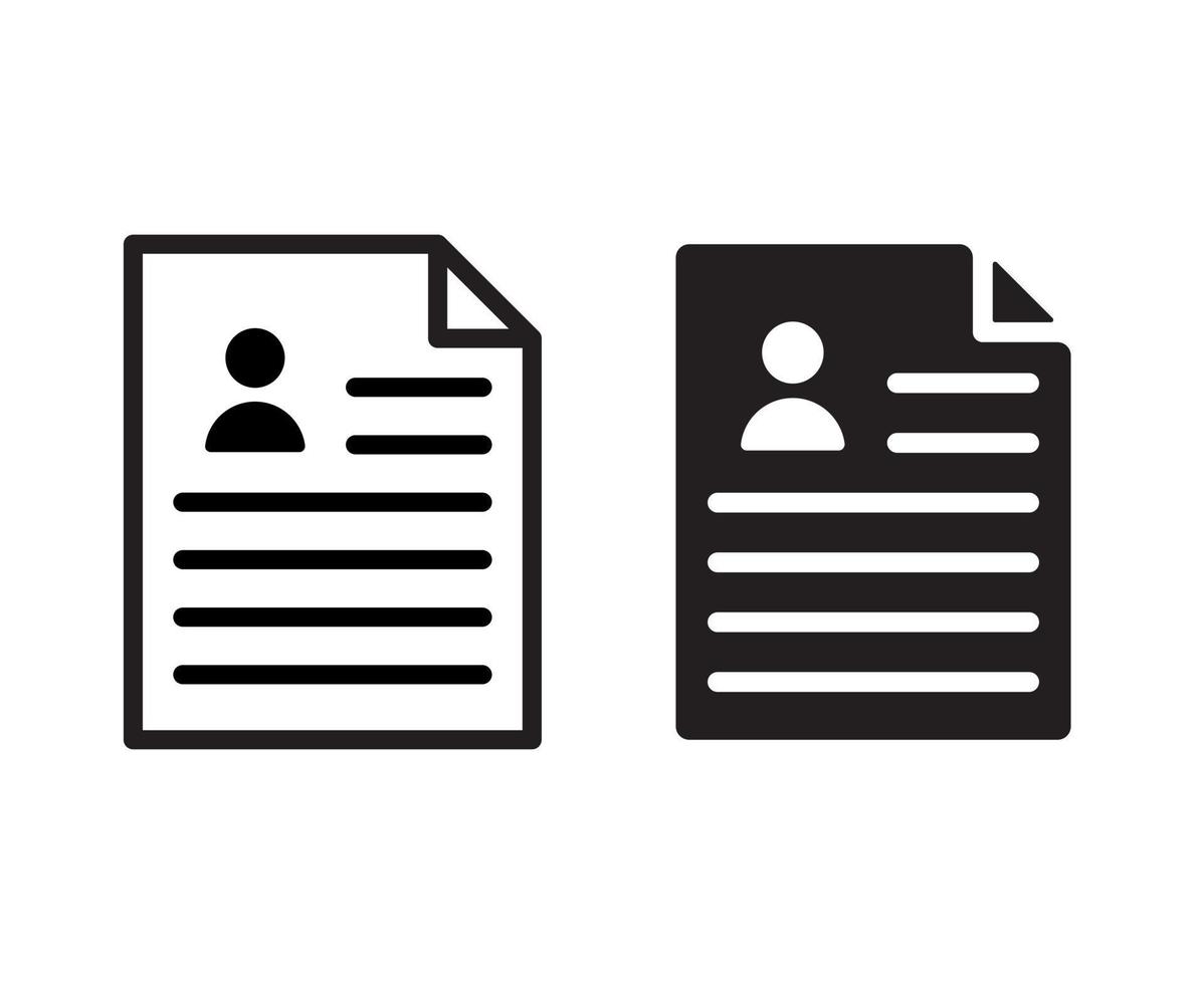 job application resume vector icon