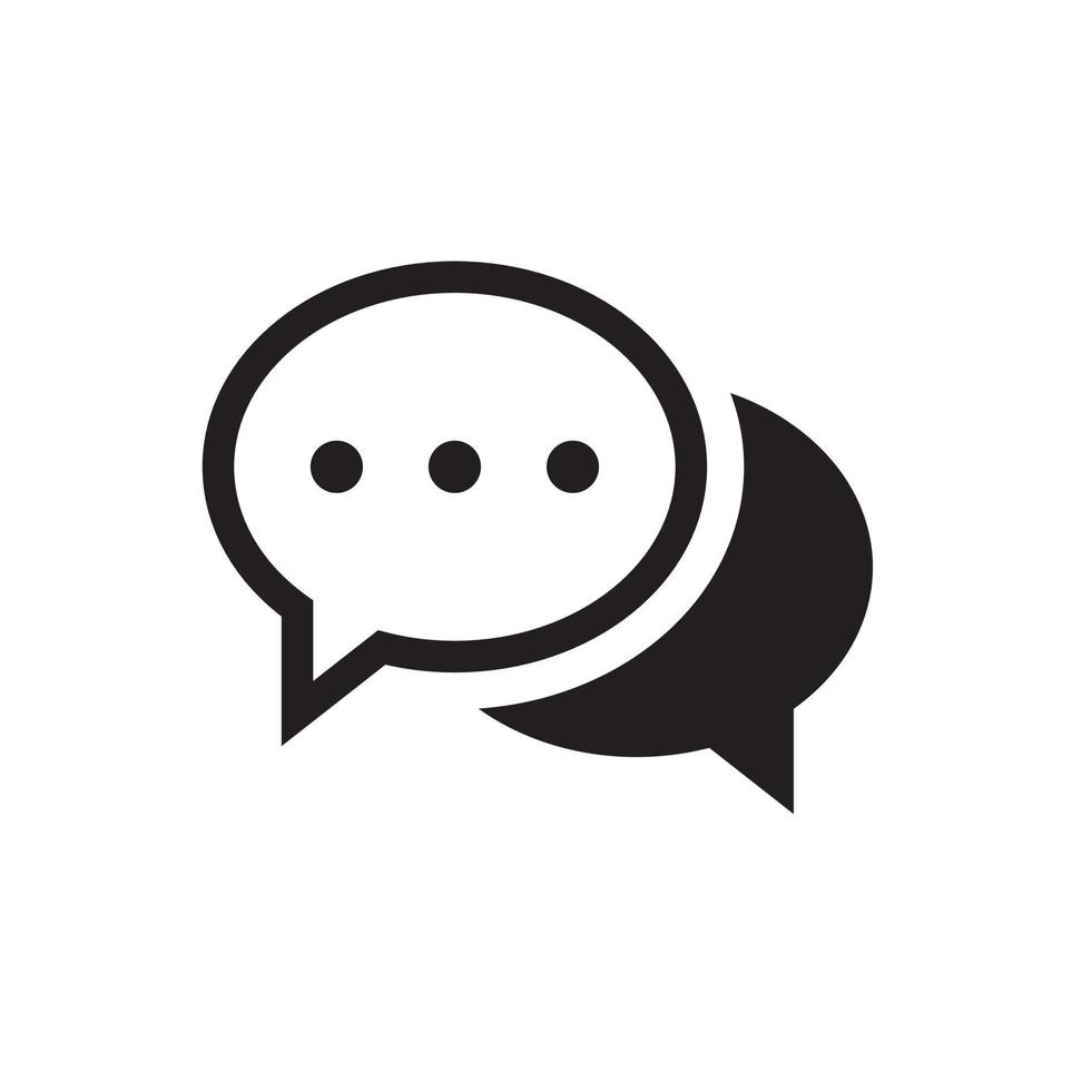 Bubble chat Messaging vector icon