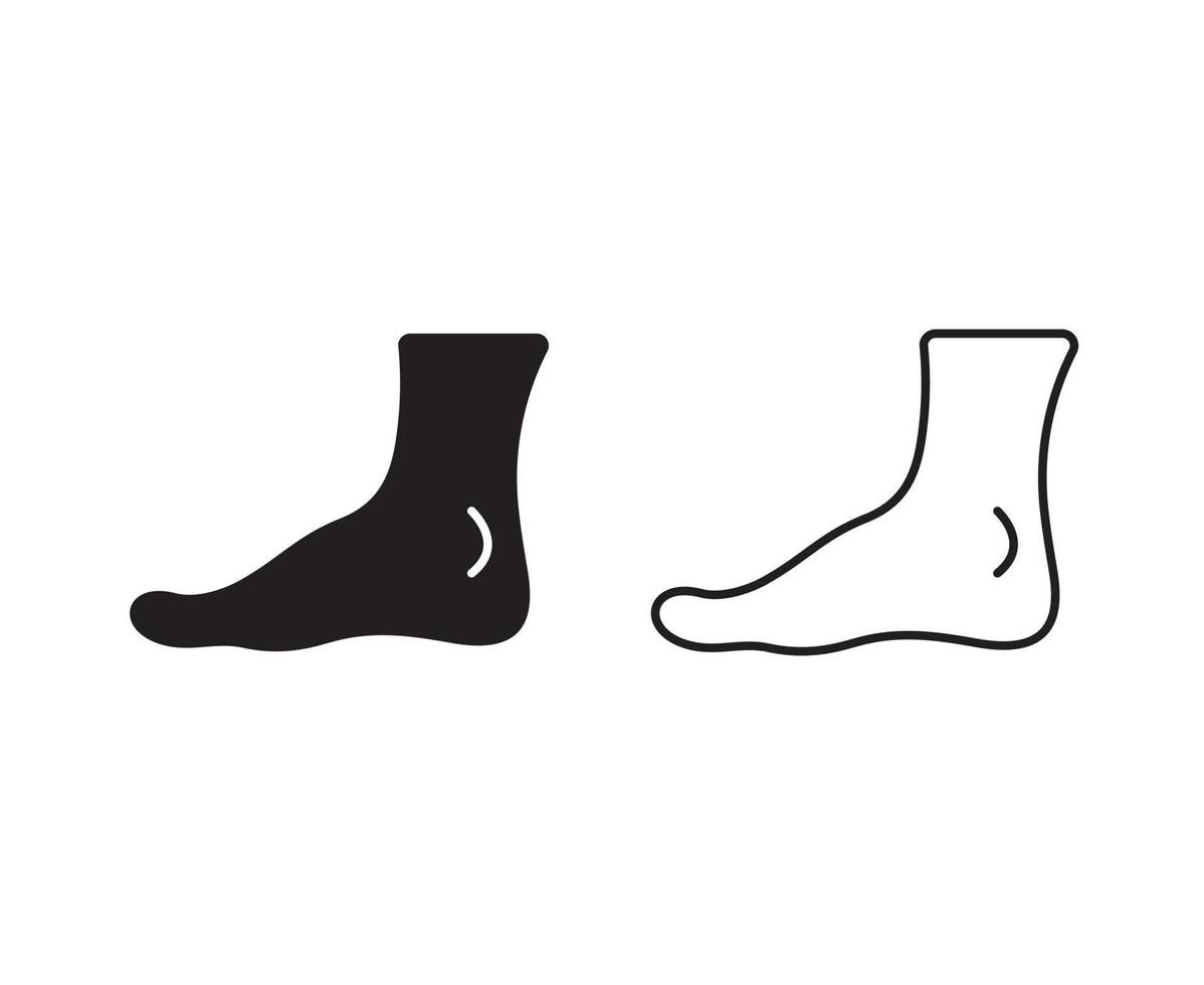 icono de vector de podología de pie humano