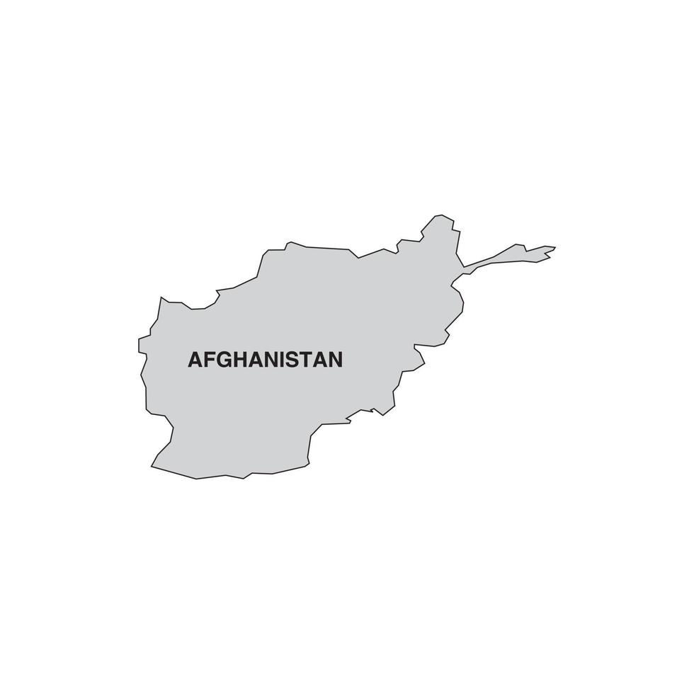 Afghanistan country map vector icon