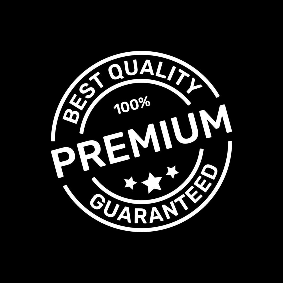 100 Guaranteed Premium Product Stamps of Best Quality Logo Design Vector