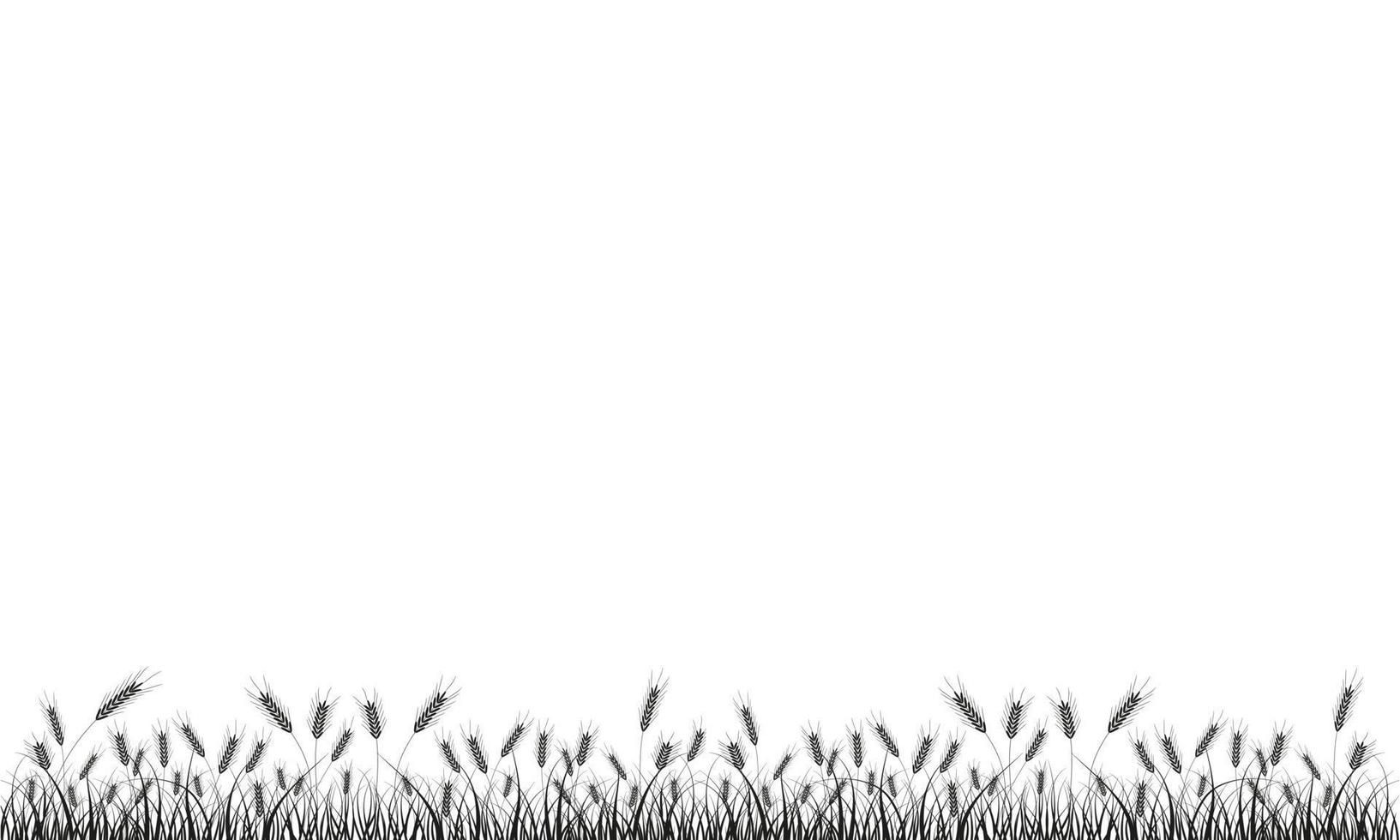 Wheatgrass Meadow Vector Background