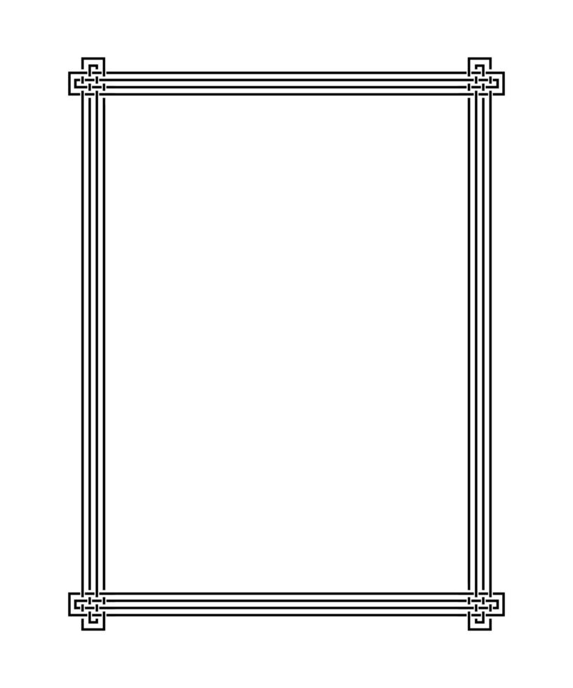 Frame with Border Line vector template